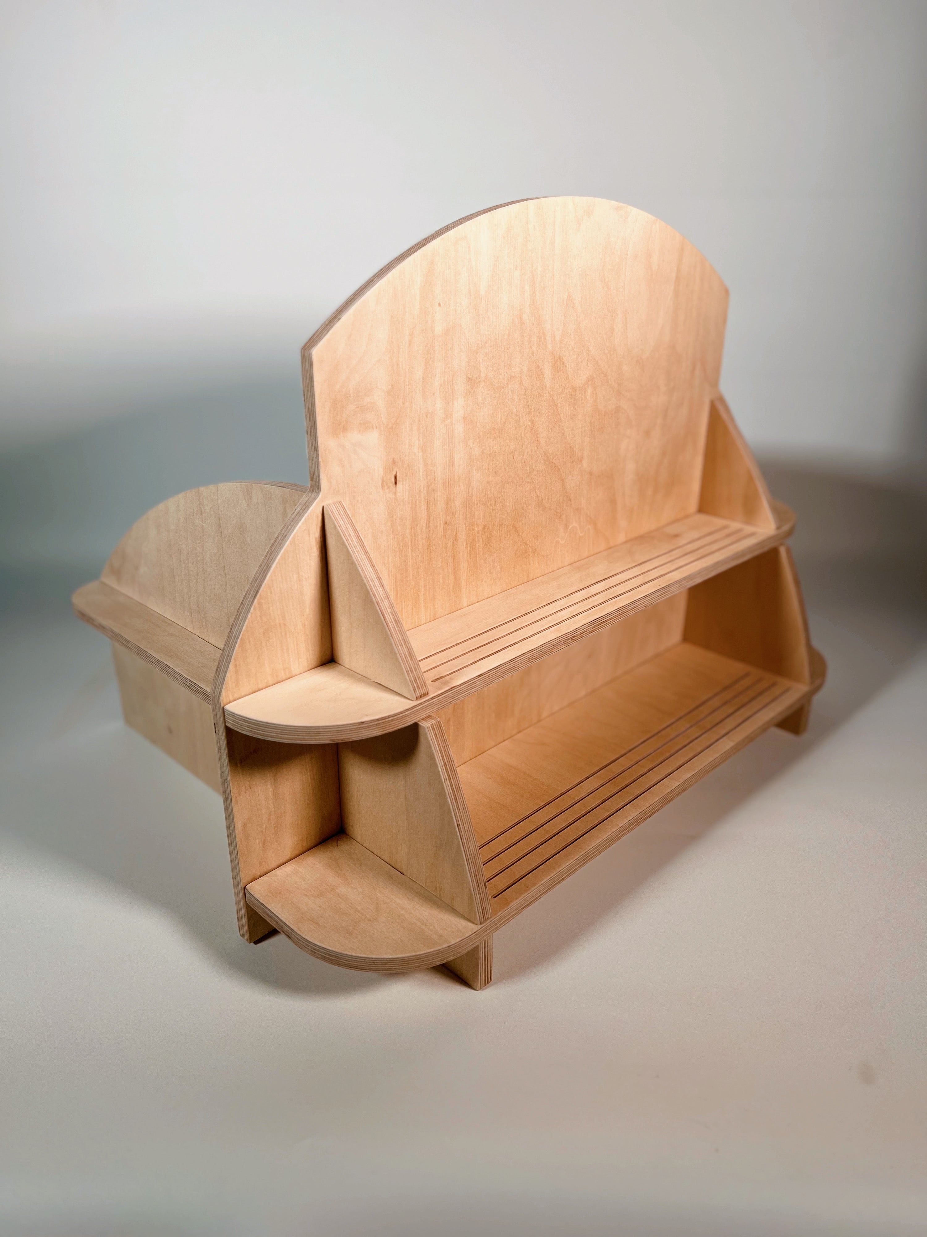 Tabletop Vendor Kiosk – Flat Pack Wooden Craft Fair Display Stand with Storage & Engraving – Checkout Booth for Markets And Pop-Ups