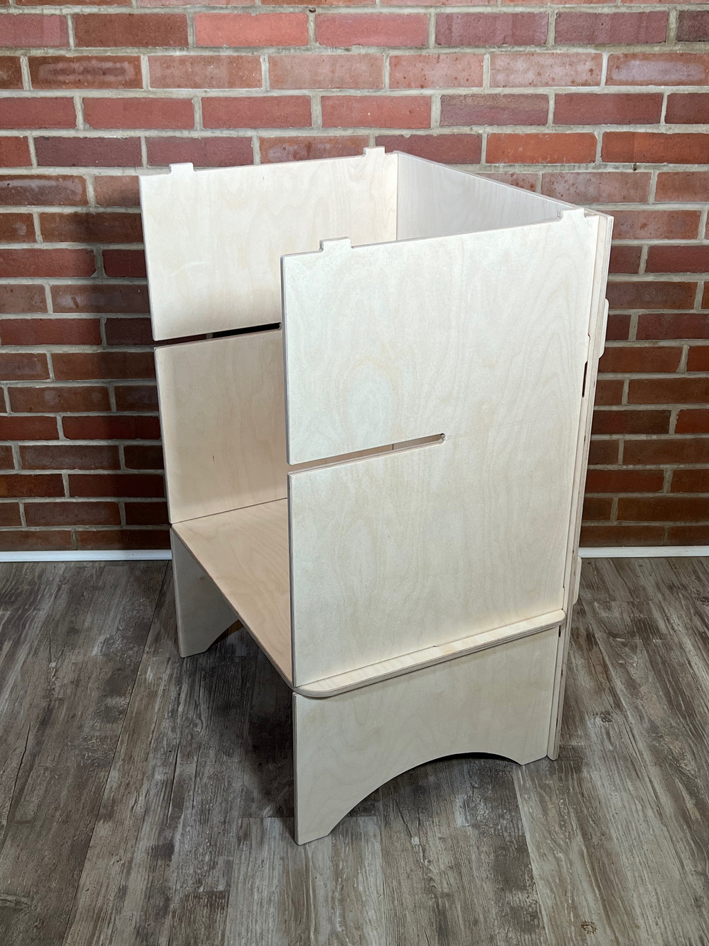 Narrow Checkout station - Flat pack Baltic Birch Vendor Kiosk, Portable Craft Fair Stand for Markets, Popups  and Retail