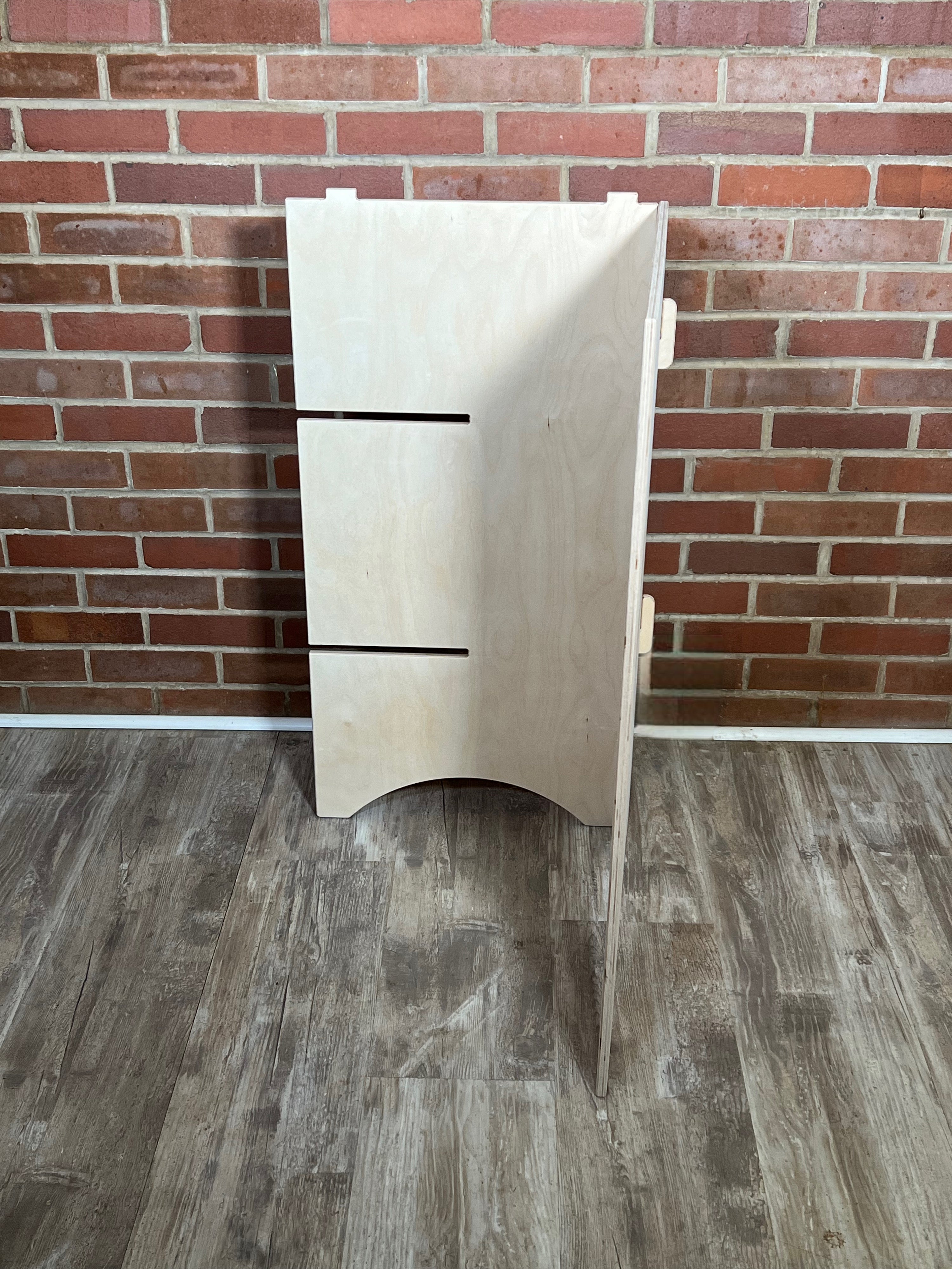 Narrow Checkout station - Flat pack Baltic Birch Vendor Kiosk, Portable Craft Fair Stand for Markets, Popups  and Retail