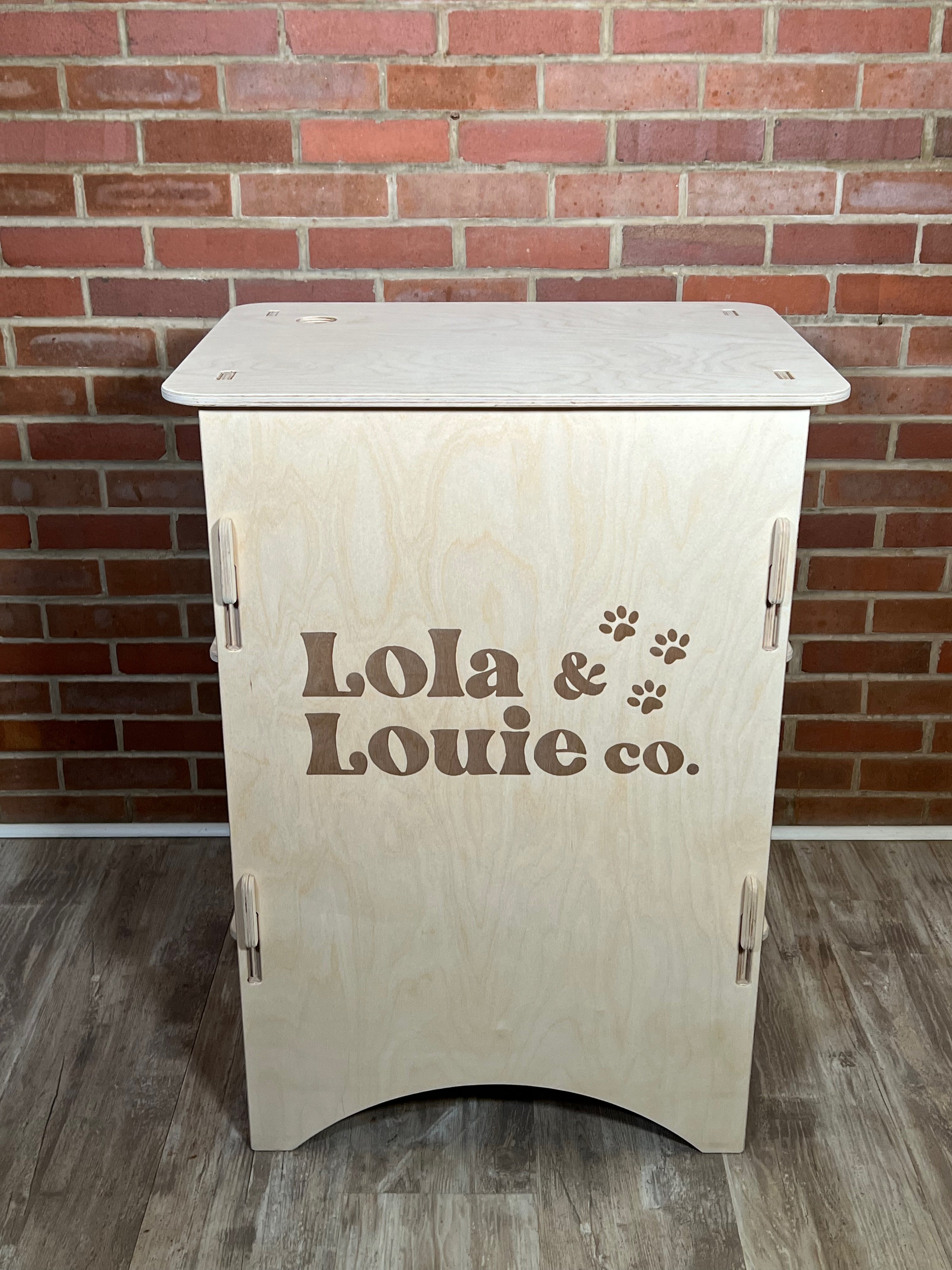 Narrow Checkout station - Flat pack Baltic Birch Vendor Kiosk, Portable Craft Fair Stand for Markets, Popups  and Retail
