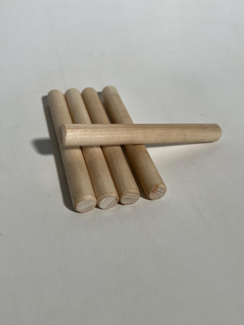 Wooden dowels for vendor display