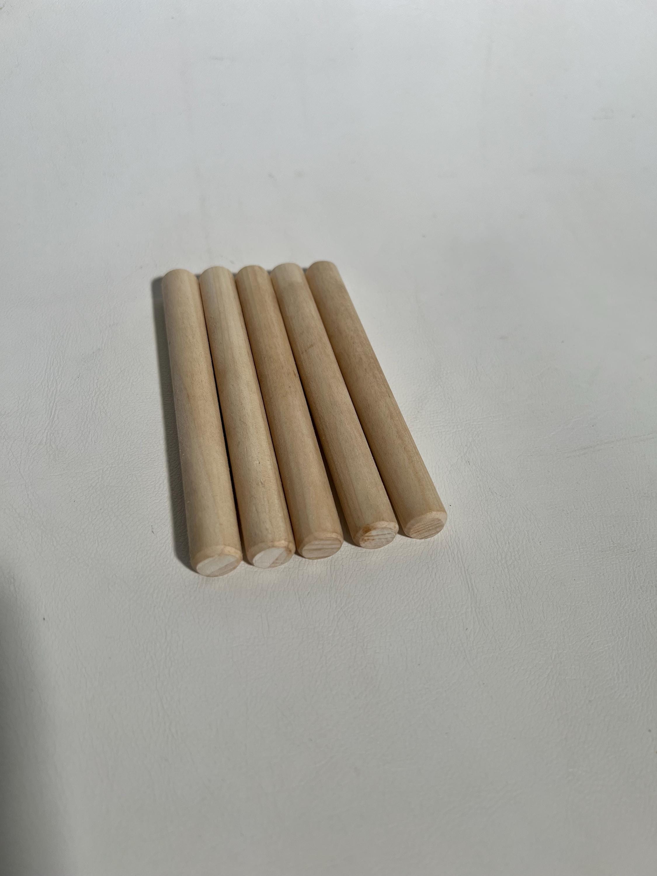 Wooden dowels for vendor display