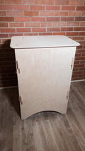 Narrow Checkout station - Flat pack Baltic Birch Vendor Kiosk, Portable Craft Fair Stand for Markets, Popups  and Retail