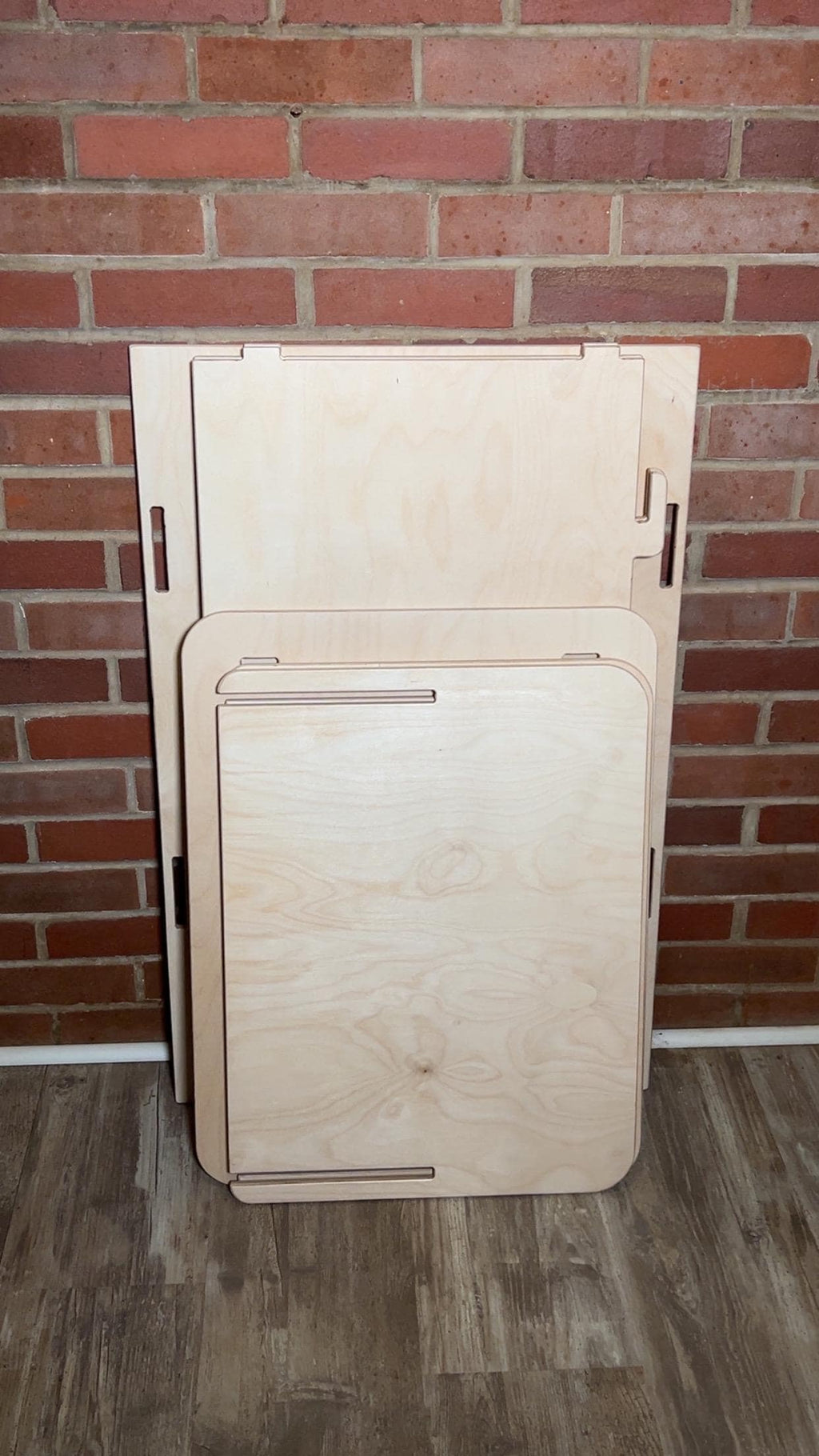 Narrow Checkout station - Flat pack Baltic Birch Vendor Kiosk, Portable Craft Fair Stand for Markets, Popups  and Retail